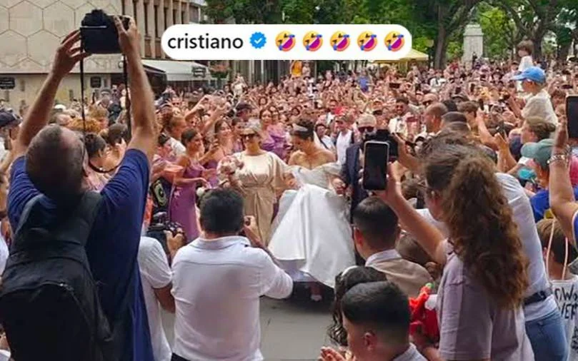 Ronalduning nikohi haqidagi mish-mishlar sabab 2 mingdan ortiq muxlis begona to'yga keldi (video)